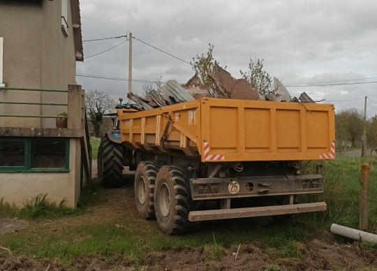 Évacuation de terres et gravats à Vallon-sur-Gée